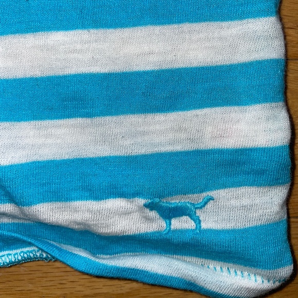 Pink by Victoria's Secret Striped Racerback Tank Top - Picture 7 of 16